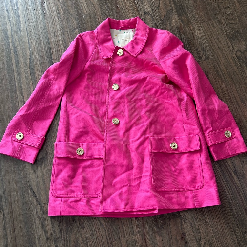 Kate Spade ♠️ Hot Pink Jacket Size M NWT